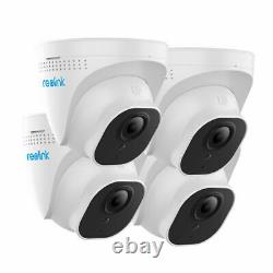 4pcs PoE IP Security Camera 5MP Outdoor Surveillance Weatherproof Audio RLC-520