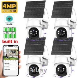 4x Camaras De Seguridad Para Exterior 2K HD WIFI Inalambrica Con Vision Nocturna