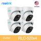 4x Reolink 5mp Poe Security Camera Home Cctv Outdoor Audio Record Rlc-520