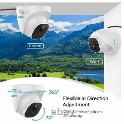 4x Reolink 5MP PoE Security Camera Home CCTV Outdoor Audio Record RLC-520