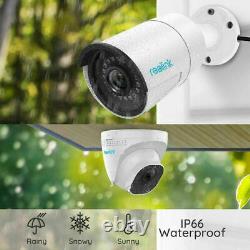 5MP 8CH POE Security Camera System Home Surveillance NVR Kit Reolink K8-520B2D2