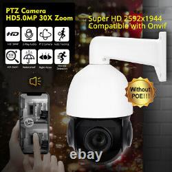 5MP AI Auto Tracking IP PTZ Dome Camera P2P 30X Zoom Hikvision Compatiable With
