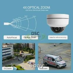 5MP Full HD PTZ IP Camera Outdoor 4X Optical Zoom Mini Speed Dome Cam POE P2P