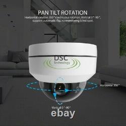 5MP Full HD PTZ IP Camera Outdoor 4X Optical Zoom Mini Speed Dome Cam POE P2P