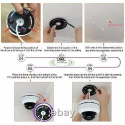 5MP Full HD PTZ IP Camera Outdoor 4X Optical Zoom Mini Speed Dome Cam POE P2P