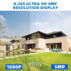 5MP Lite 4CH DVR Security Camera System 1080P Outdoor with Hard Drive 1TB