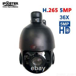 5MP PTZ Speed Dome IP Camera 36X Zoom Pan Tilt POE ONVIF P2P IR Cut 2592x1944