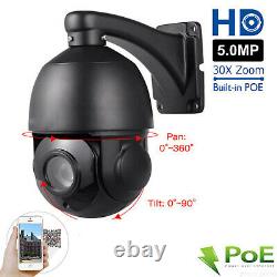 5MP PTZ Speed Dome IP Camera 36X Zoom Pan Tilt POE ONVIF P2P IR Cut 2592x1944