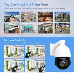 5MP PTZ Speed Dome IP Camera 36X Zoom Pan Tilt POE ONVIF P2P IR Cut 2592x1944