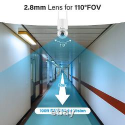 5MP PTZ WIFI Security IP Camera System Wireless Audio Outdoor Home Night Vision