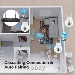 5MP PTZ WIFI Security IP Camera System Wireless Audio Outdoor Home Night Vision