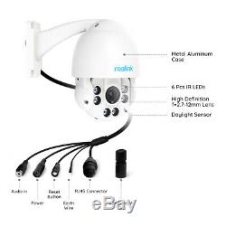 5MP PoE IP Camera Pan Tilt 4x Optical Zoom Security Cam Outdoor Reolink RLC-423