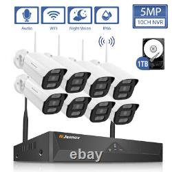 5MP Wireless Security Camera System Outdoor Wifi IP Home Night Vision NVR Kit