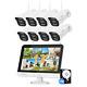 5mp Wireless Security Camera System Wifi Outdoor Home 10ch Nvr With 1tb Hdd Lot