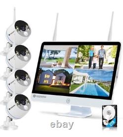 5Mp Security Camera System Wireless Home Outdoor 2TB 16monitor / NVR