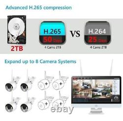 5Mp Security Camera System Wireless Home Outdoor 2TB 16monitor / NVR