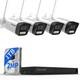 6ch Hd 2mp Security Camera System, Nvr Indoor Outdoor Ip Camera Kit With Motion