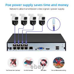 6MP 3K POE Security Camera System Outdoor 8CH NVR Video Home IP CCTV Auto Track