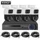 6mp Poe Security Camera System With 4pcs Ptz Outdoor Home Security Cameras 8ch Nvr