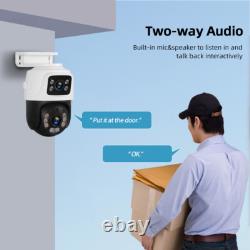 6MP POE Security Camera System with 4PCS PTZ Outdoor Home Security Cameras 8CH NVR