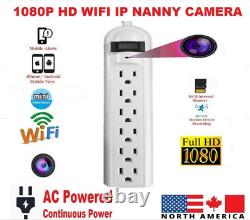 6 Outlet 1080P HD WiFi IP Home Security Nanny Camera. 32 GB SD Card Gift US NEW