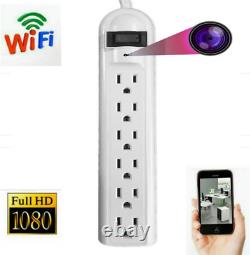 6 Outlet 1080P HD WiFi IP Home Security Nanny Camera. 32 GB SD Card Gift US NEW