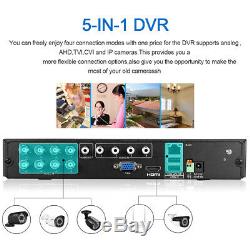 8CH 1080P DVR 3000TVL IR Outdoor CCTV Home Security Camera System Night Vision