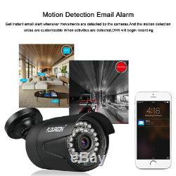 8CH 1080P DVR 3000TVL IR Outdoor CCTV Home Security Camera System Night Vision