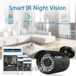 8CH 1080P DVR 3000TVL IR Outdoor CCTV Home Security Camera System Night Vision