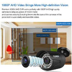 8CH 1080P DVR 3000TVL IR Outdoor CCTV Home Security Camera System Night Vision