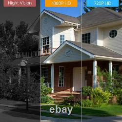 8CH 1080P Home Security Camera System Outdoor IR Night Vision CCTV DVR Kit