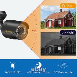 8CH 1080P Home Security Camera System Outdoor IR Night Vision CCTV DVR Kit