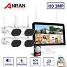 8ch 3mp Hd Security Camera System Wireless Outdoor With 12 Monitor Wifi Nvr 1tb