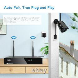 8CH Audio Wireless Camera 1080P Outdoor Indoor WIFI CCTV Security System HD NVR