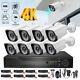 8ch H. 265+ 5mp Lite Dvr 1080p Fhd Home Security Camera System Kit Outdoor Cctv