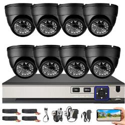 8CH H. 265+ 5MP Lite DVR 1080P Outdoor CCTV Home Security Camera System Kit USA