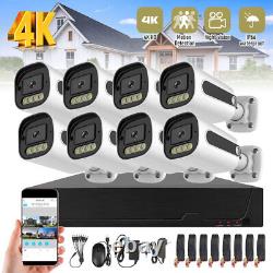 8CH H. 265+ 5MP Lite DVR 1080P Outdoor CCTV Home Security Camera System Kit USA