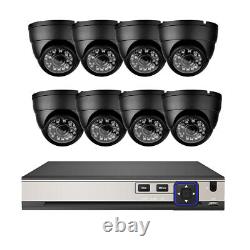 8CH H. 265+ 5MP Lite DVR 1080P Outdoor CCTV Home Security Camera System Kit USA