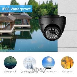 8CH H. 265+ 5MP Lite DVR 1080P Outdoor CCTV Home Security Camera System Kit USA
