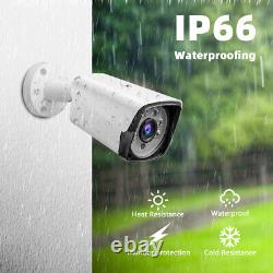 8CH H. 265+ 5MP Lite DVR 1080P Outdoor CCTV Home Security Camera System Kit USA