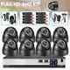 8ch H. 265+ 5mp Lite Dvr 1080p Outdoor Cctv Ptz Home Security Camera System Kit