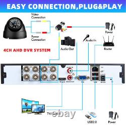 8CH H. 265+ 5MP Lite DVR 1080P Outdoor CCTV PTZ Home Security Camera System Kit