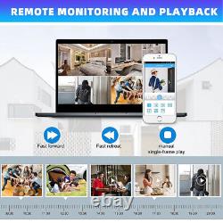 8CH H. 265+ 5MP Lite DVR 1080P Outdoor CCTV PTZ Home Security Camera System Kit