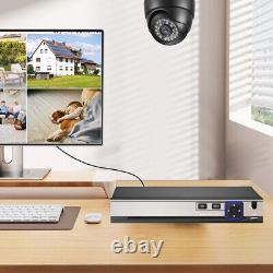 8CH H. 265+ 5MP Lite DVR 1080P Outdoor CCTV PTZ Home Security Camera System Kit