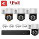 8ch Nvr 4k/8mp Poe Camera System 360°ptz Wired Home Security Camera System Audio