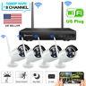 8ch Nvr Wireless 1080p Wifi Audio Cctv Camera Outdoor Home Security System Kit