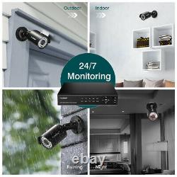 8CH True HD 1080P CCTV DVR IR Night Outdoor Home Video Security Camera System US