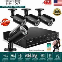 8CH True HD 1080P Video DVR Recorder 4xHD 1080P IP Camera Home Security System