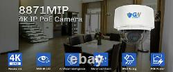 8MP 2160p @30fps 4K IP 4X Optical Motorized Zoom Dome PoE Security Camera