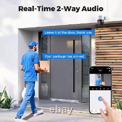 8MP 4K PoE Security Camera System Outdoor 8CH NVR Video Home IP CCTV Auto Track